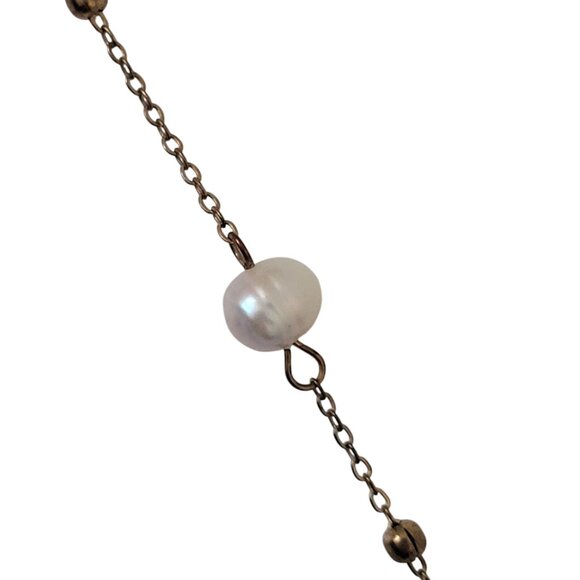 Simple Minimalist VTG Pearl Choker Necklace - Picture 3 of 6